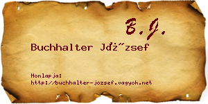 Buchhalter József névjegykártya