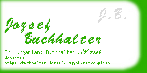 jozsef buchhalter business card
